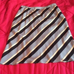 Diagonal Stripe Skirt